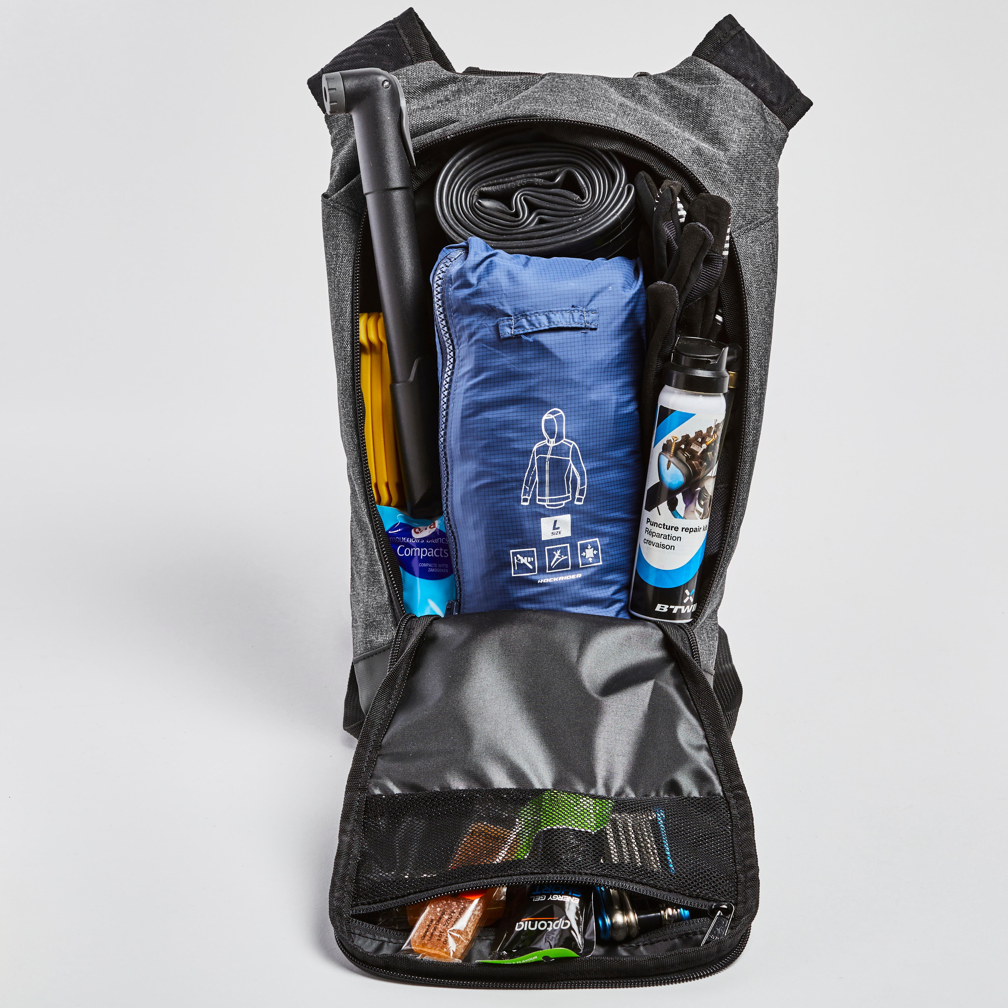 Mochila Hidratacion MTB Travesia Gris 4 l 1 l Agua Decathlon