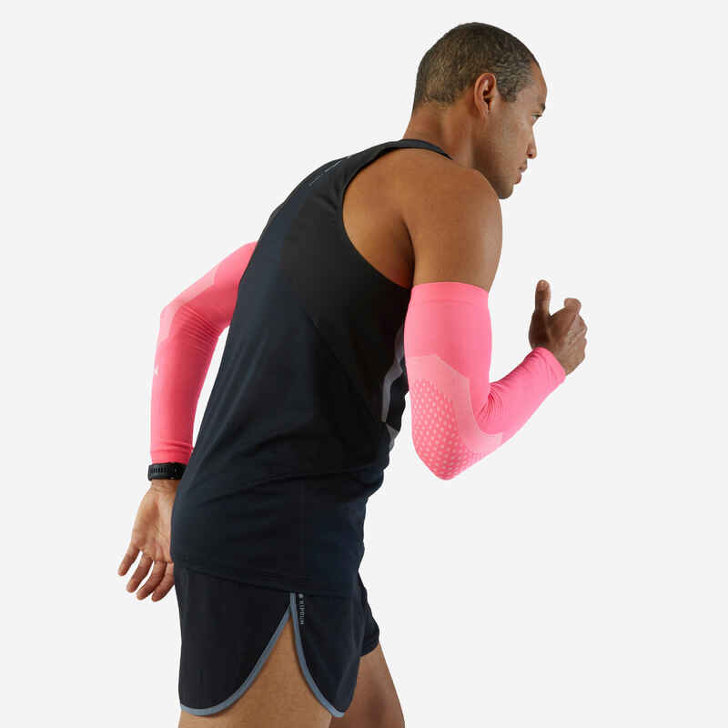 Unisex Running Arm Warmers - Pink