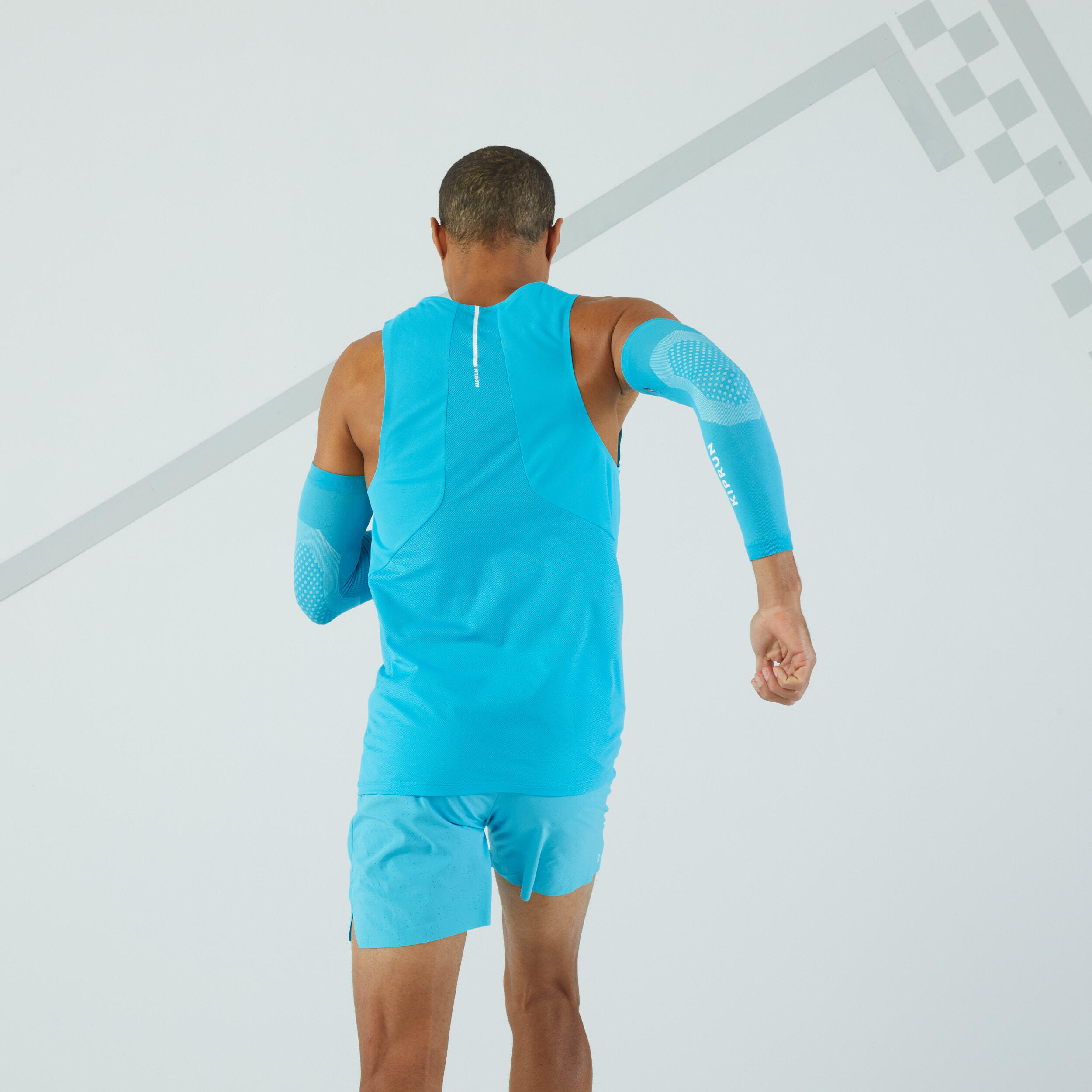 Unisex Running Arm Warmers - Blue 6/6