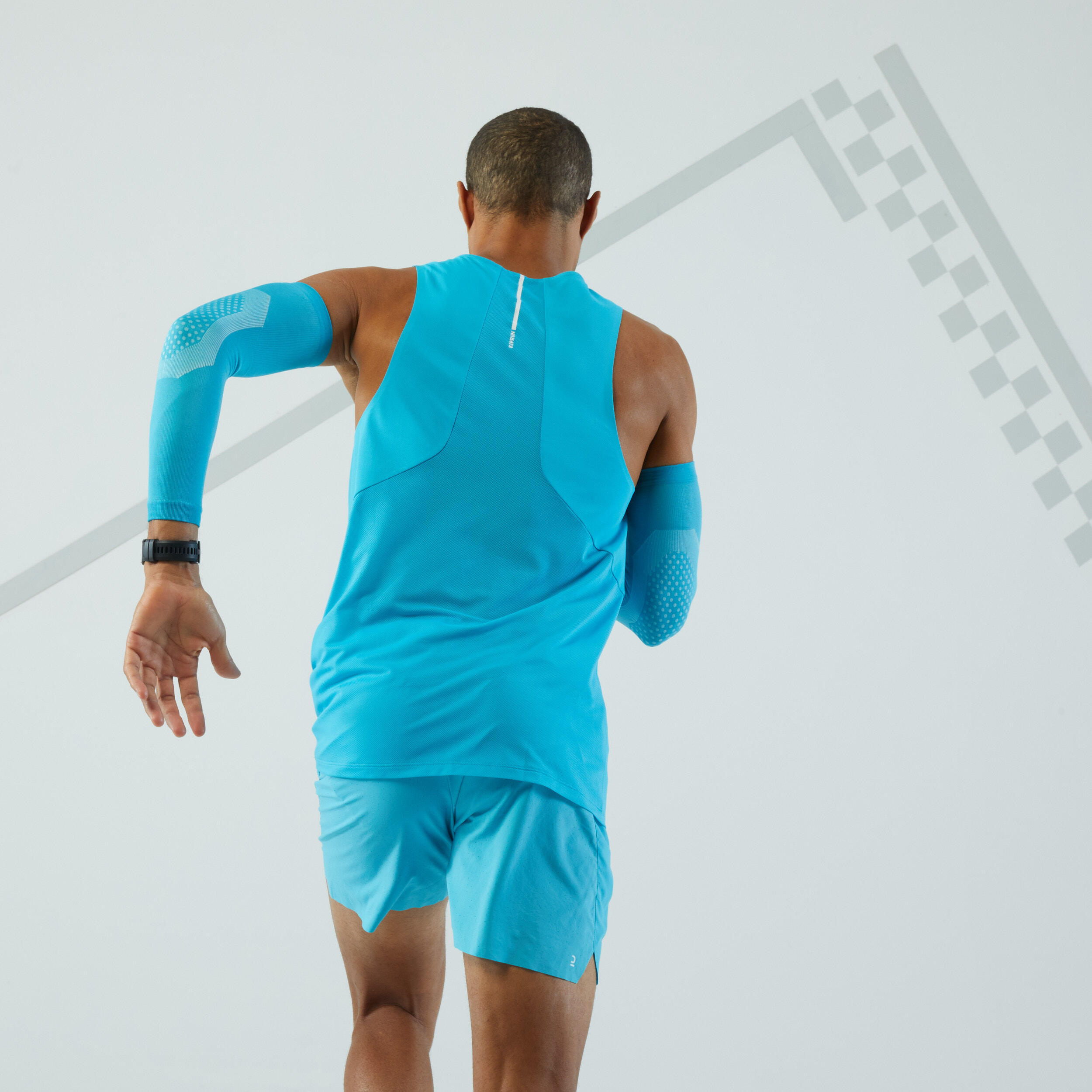 Unisex Running Arm Warmers - Blue 4/6