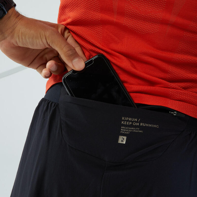 Kiprun Men's Running 2in1 Tight Shorts Decathlon