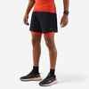 Men's Running 2-in-1 Tight Shorts Kiprun - black red