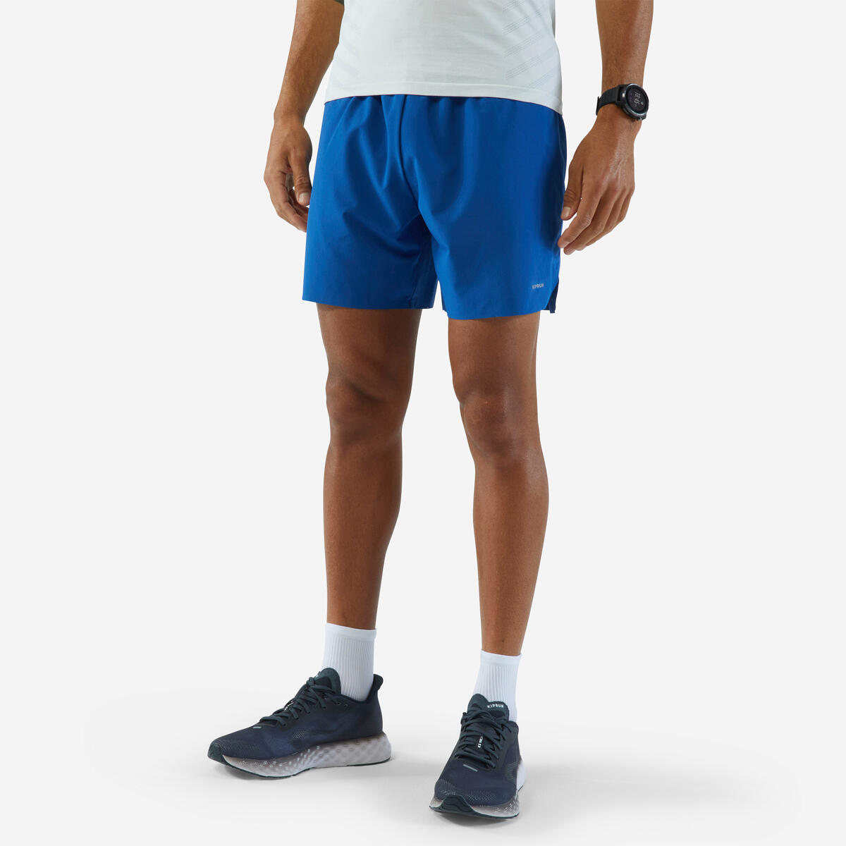Short de running Homme - KIPRUN Run 500 Confort Bleu outremer