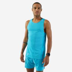 KIPRUN MEN'S BREATHABLE RUNNING TANK TOP - BLUE