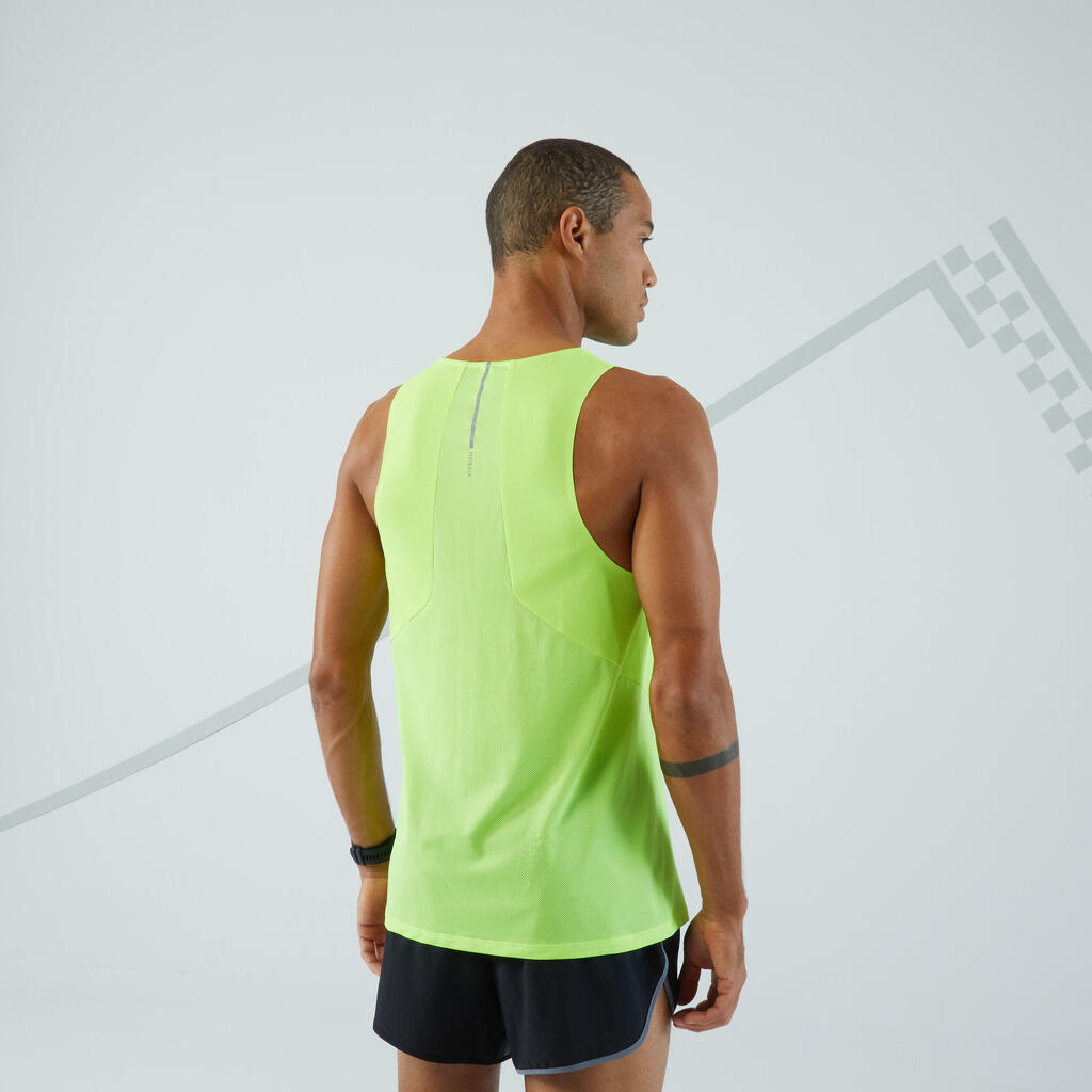 Lauf-Tanktop Herren - Run Light hellgrün