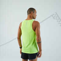 KIPRUN MEN'S BREATHABLE RUNNING TANK TOP - YELLOW