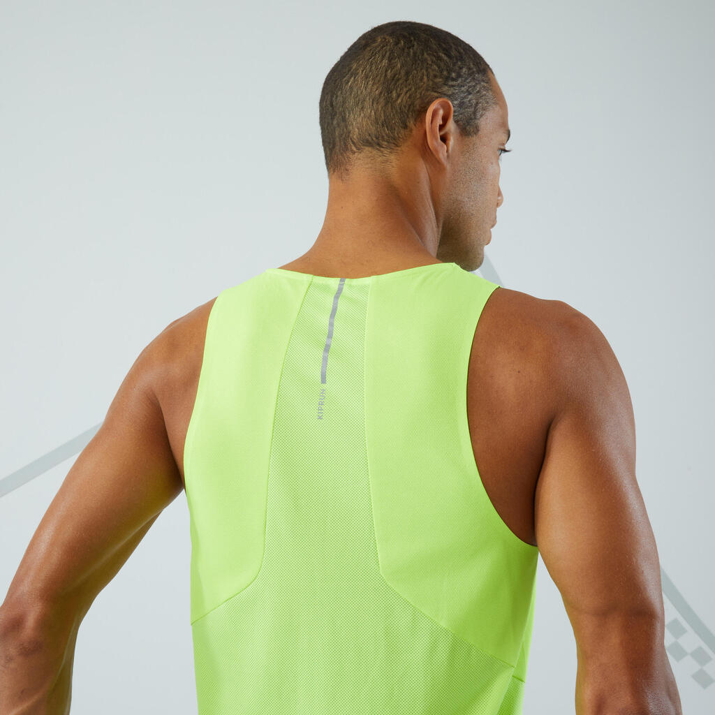 Lauf-Tanktop Herren - Run Light hellgrün