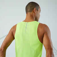 KIPRUN MEN'S BREATHABLE RUNNING TANK TOP - YELLOW