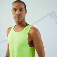 KIPRUN MEN'S BREATHABLE RUNNING TANK TOP - YELLOW