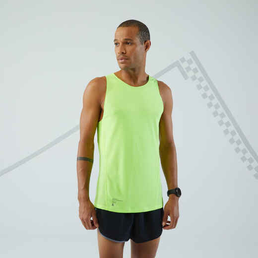 
      KIPRUN MEN'S BREATHABLE RUNNING TANK TOP - YELLOW
  