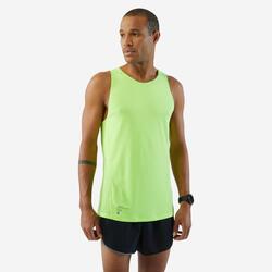 CAMISETA SIN MANGAS RUNNING HOMBRE TRANSPIRABLE KIPRUN AMARILLO 