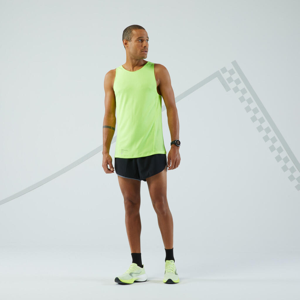 Lauf-Tanktop Herren - Run Light hellgrün