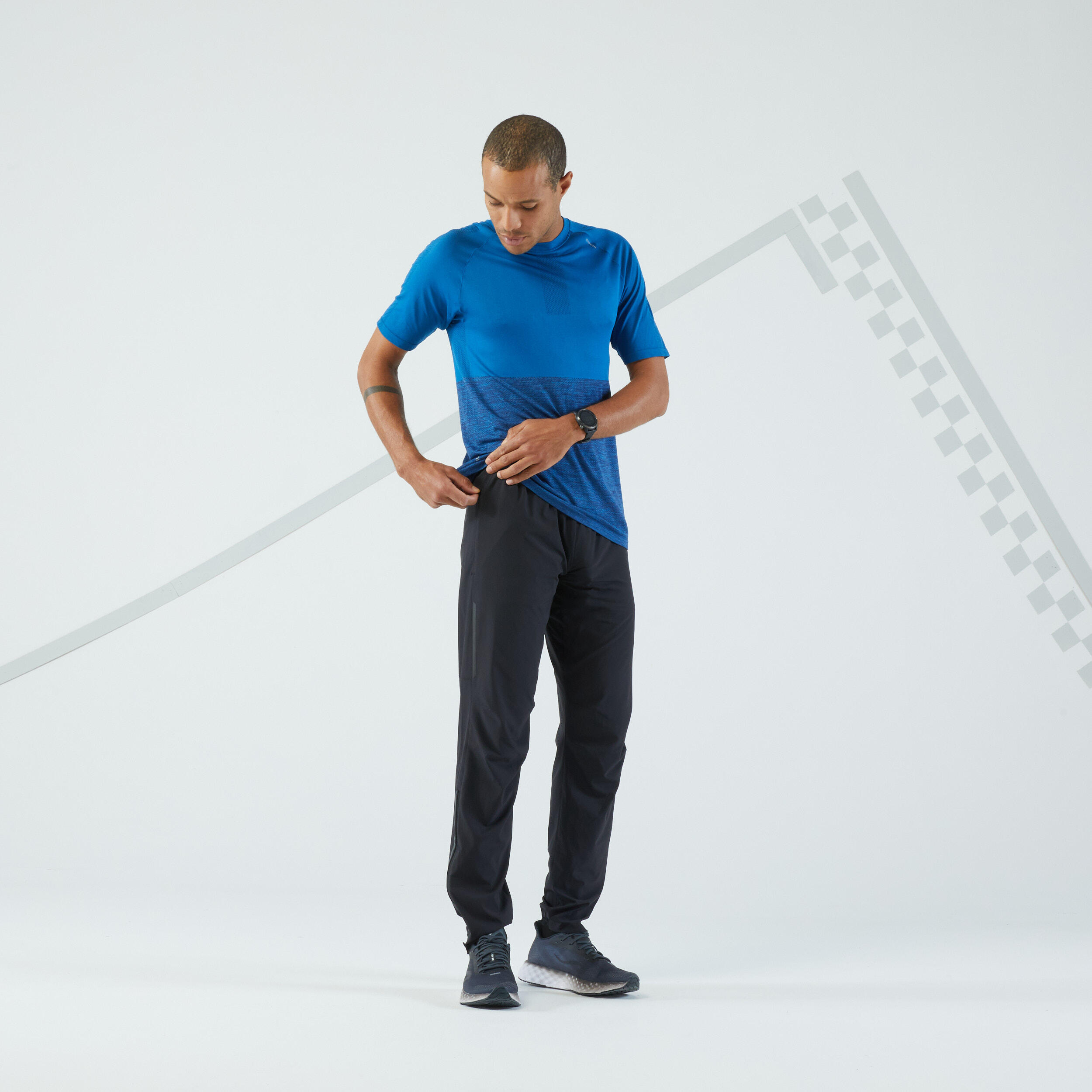Men’s Running Pants Black Black‎ Kiprun Decathlon