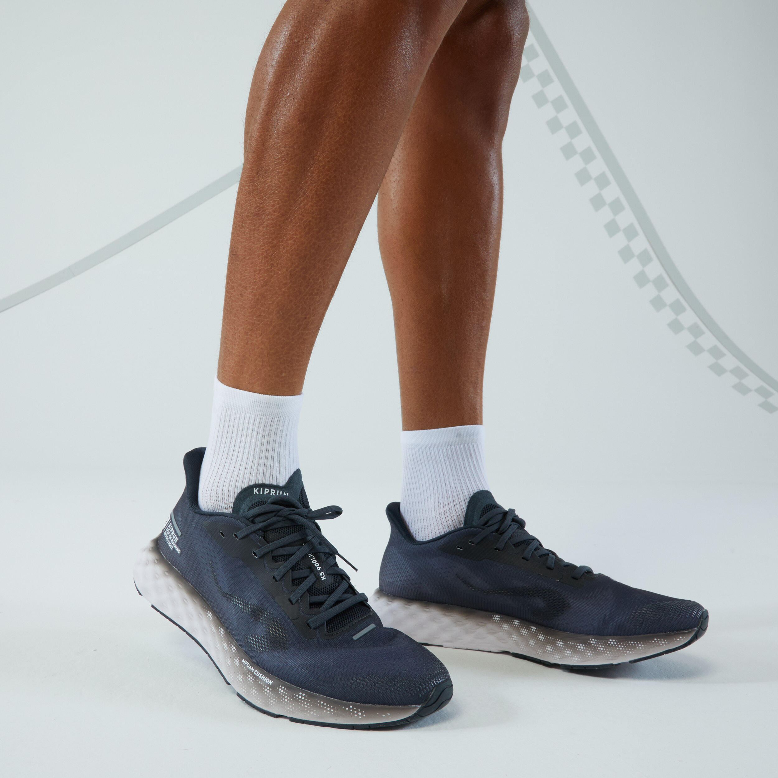 Zapatillas running Hombre - KIPRUN KS900 Light gris oscuro 21/24