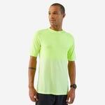 T-SHIRT RUNNING HOMME RESPIRANT KIPRUN CARE JAUNE
