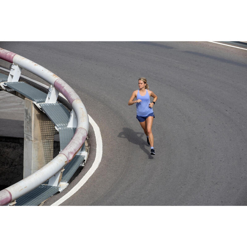 Débardeur running avec brassière intégrée Femme - KIPRUN Run 500 Confort lavande