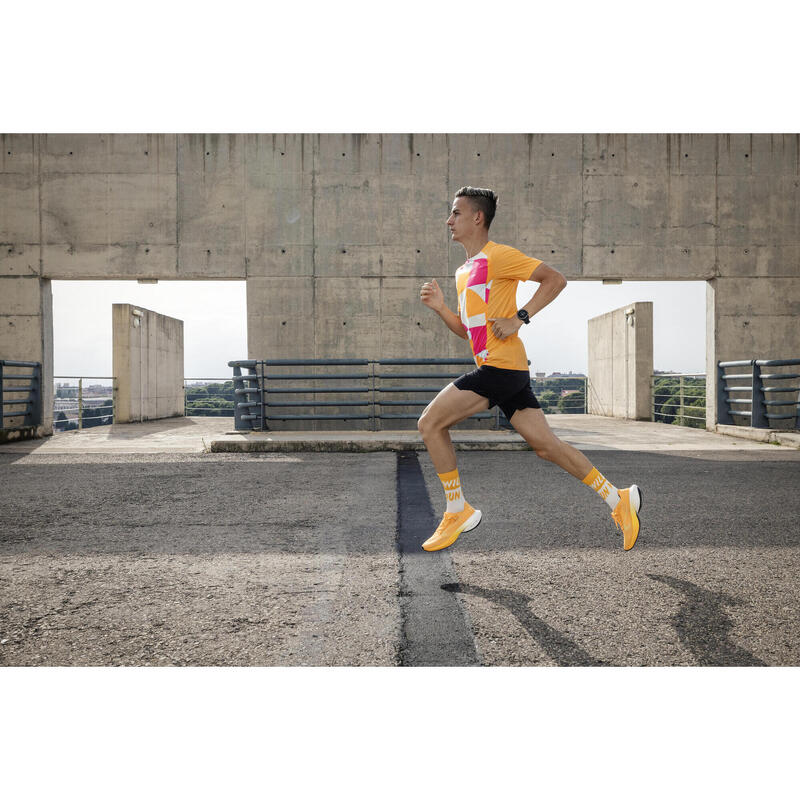 Maglia running uomo 900 LIGHT arancione chiaro