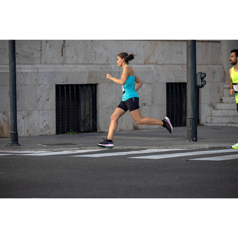 Kadın 2'si 1 Arada Koşu Şortu - Siyah - Kiprun Run 900 Ultra