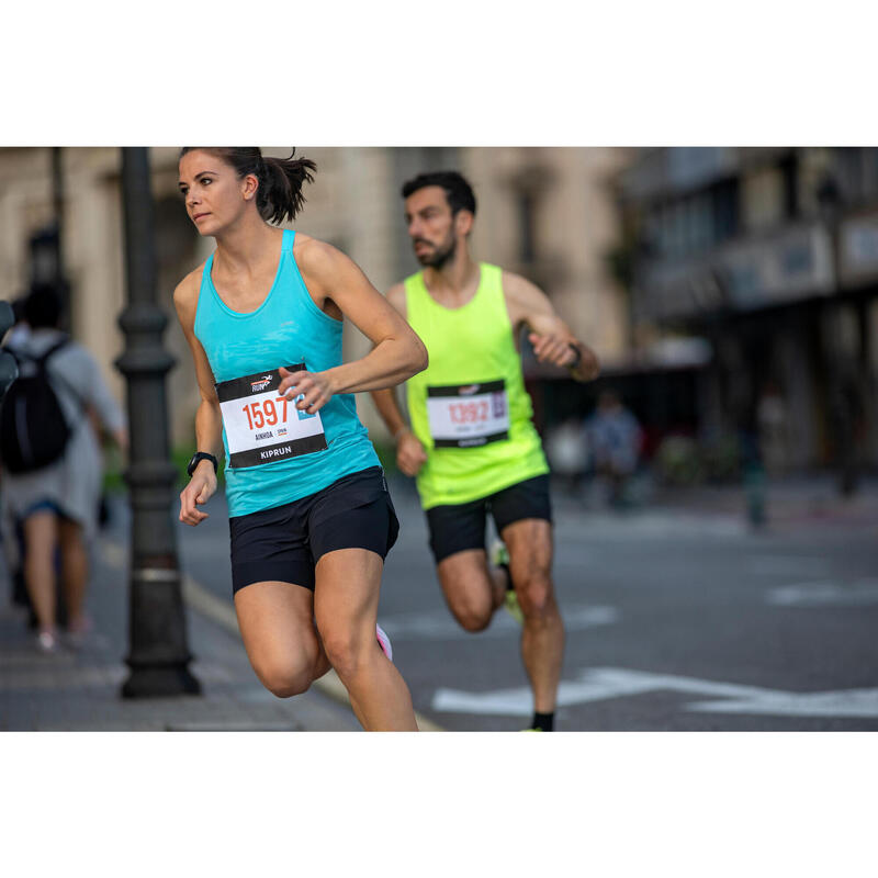 Kadın 2'si 1 Arada Koşu Şortu - Siyah - Kiprun Run 900 Ultra