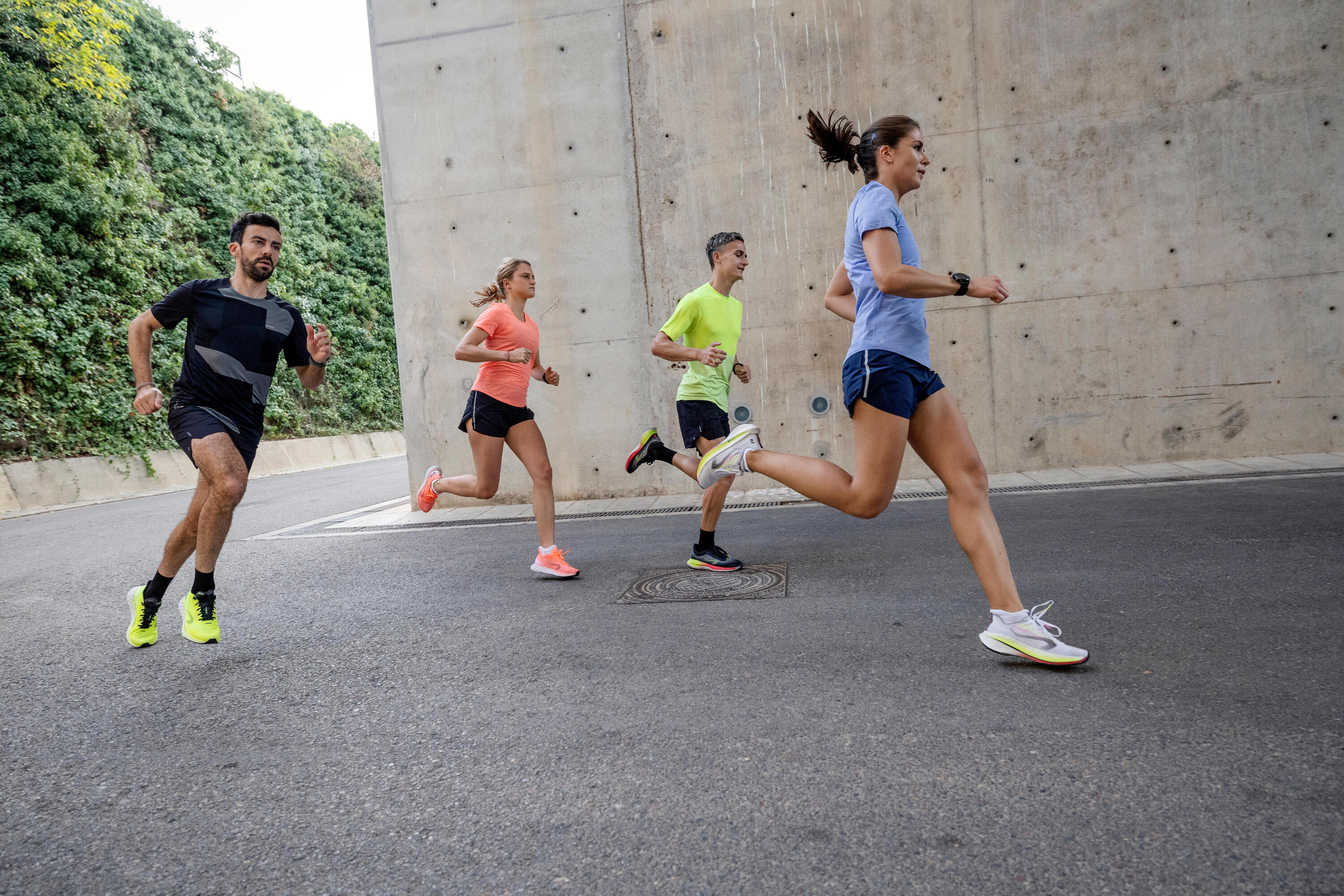 Women's Running & Trail Seamless T-Shirt-KIPRUN Run 500 Comfort-Lavender 7/9