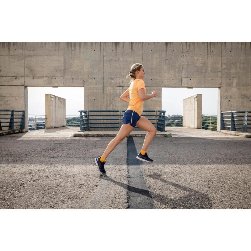 T-shirt running & trail sans couture Femme - KIPRUN Run 500 Confort orange