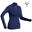 Sous-vêtement de ski Femme 500 FFS 1/2 zip haut bleu marine