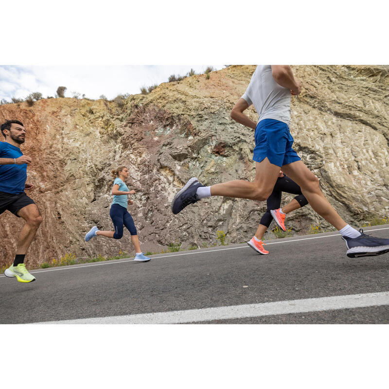 Camiseta running sin costuras Hombre - KIPRUN Run 500 Confort Skin Blanco 