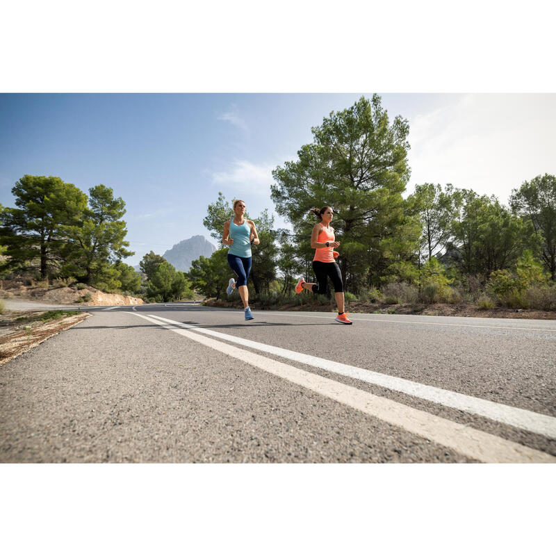 Lauf-Tanktop Damen nahtlos - Run 500 Komfort koralle