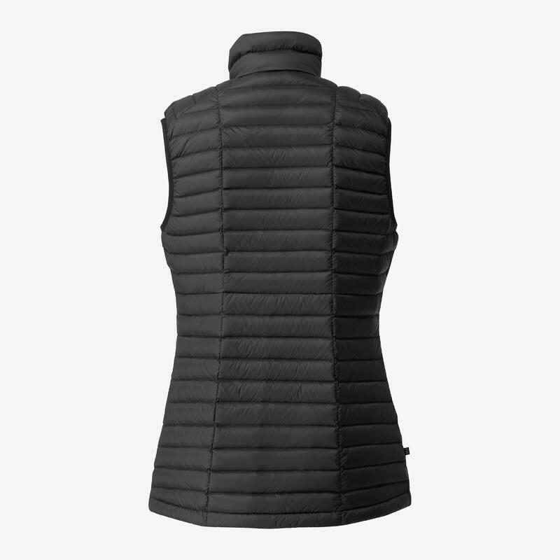 Gilet trekking donna MT100 PIUMA nero