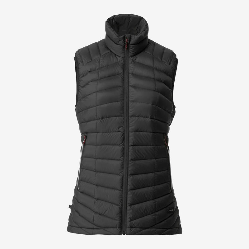 Damesbodywarmer voor bergtrekking MT100 dons zwart