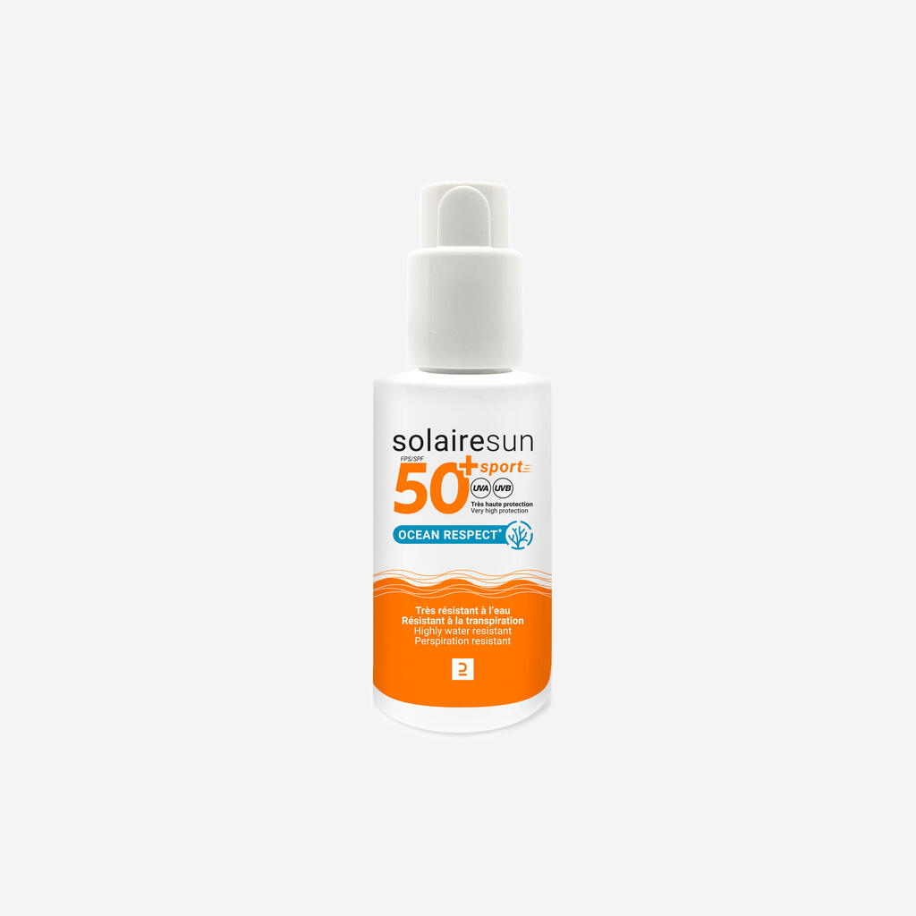 Bloqueador solar con factor IP50+ de 150 ML Olaian blanco