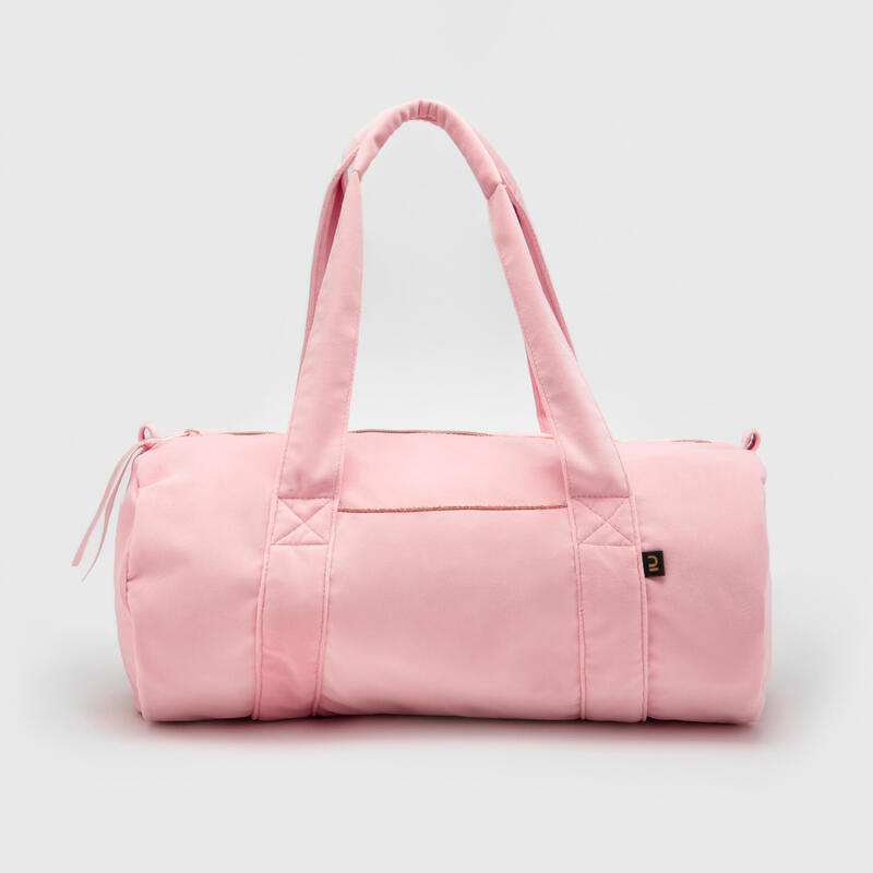 Sac de danse en velours 15L fille, rose