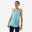 Women's Running Tank Top with Built-in Bra - KIPRUN Run 500 Comfort - sky blue