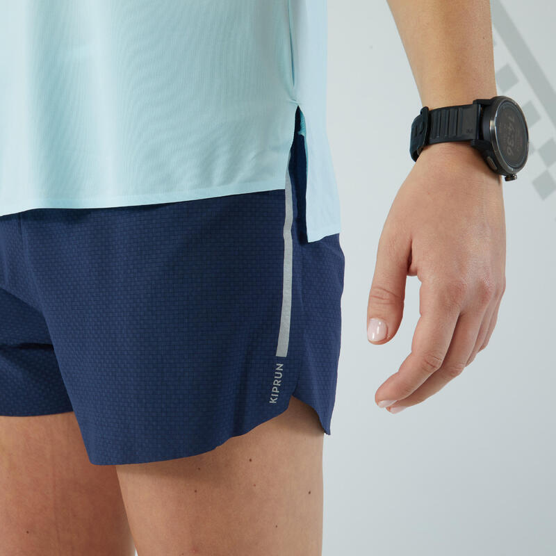 Lichte hardloopshort voor dames Light marineblauw