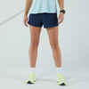 Kiprun LIGHT lightweight women's running shorts - navy blue