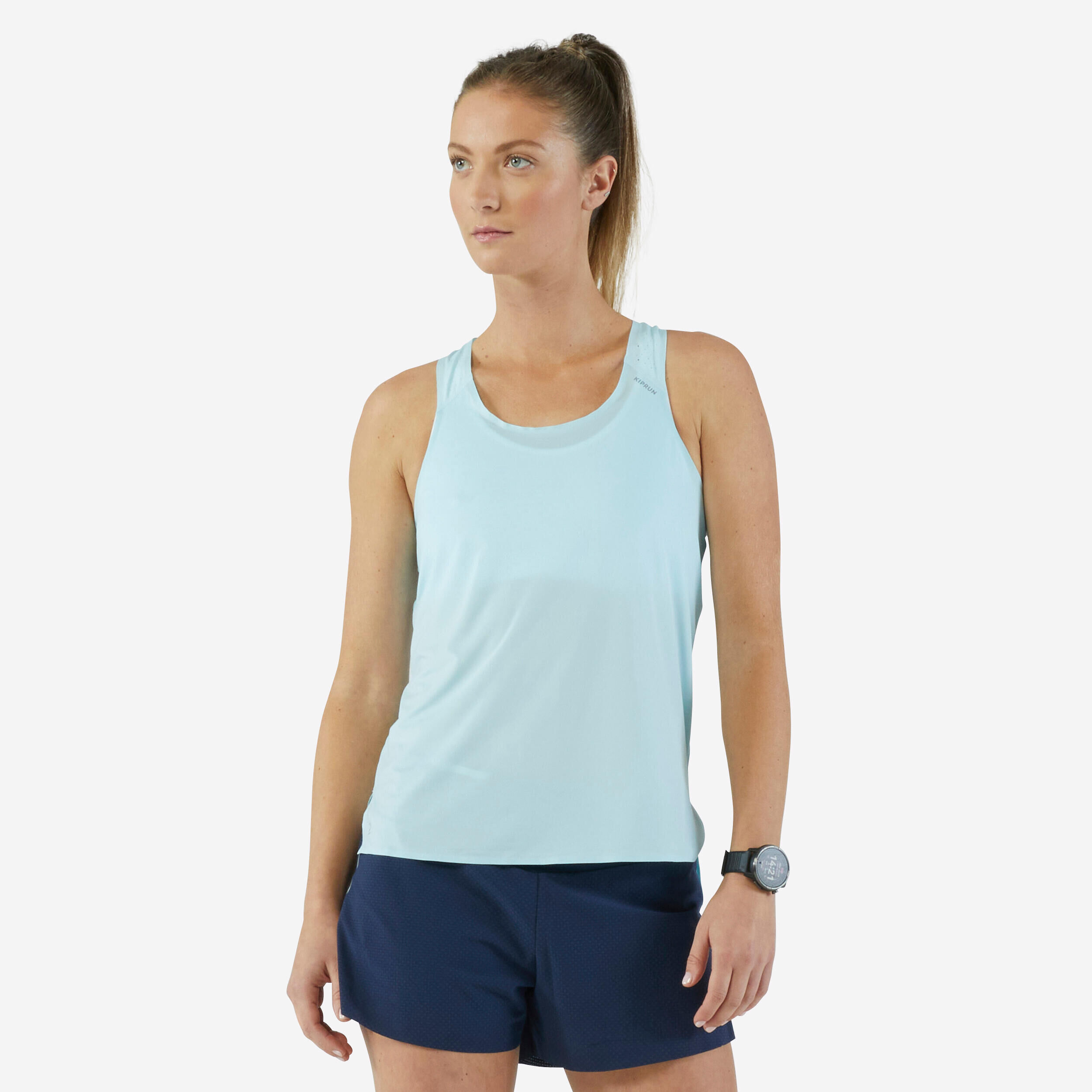 KIPRUN Women's KIPRUN Run 900 Light running tank top - sky blue