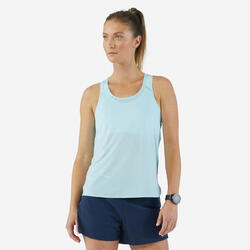 Camiseta sin mangas ligera running Mujer - KIPRUN Run 900 Light azul claro 