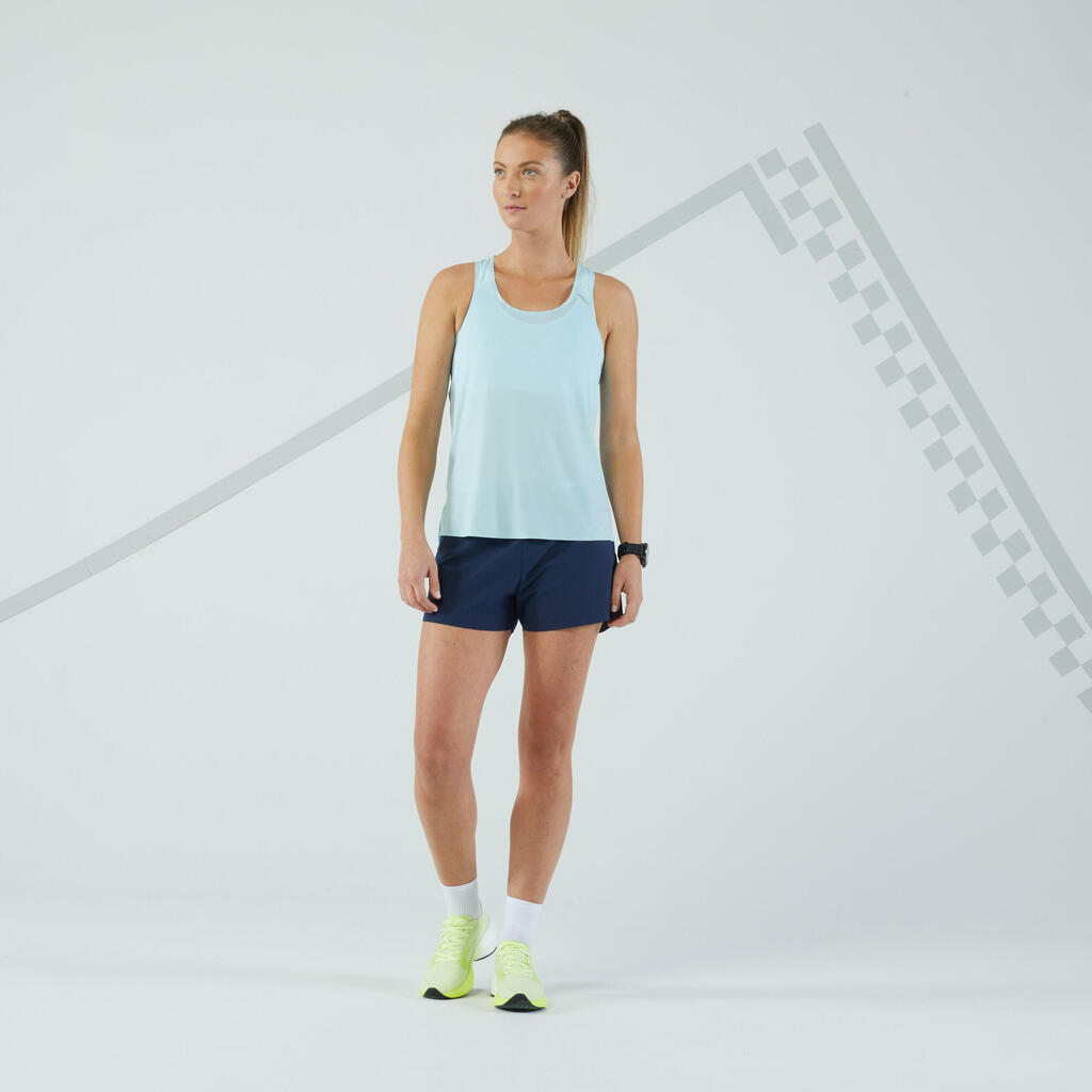 Lauf-Tanktop Damen leicht - Run 900 Light türkis