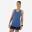 KIPRUN Run 500 women's seamless running tank top - slate blue