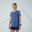 Laufshirt kurzarm Damen Seamless - Run 500 Komfort blau