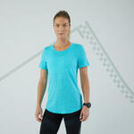 T-shirt running respirant Femme - KIPRUN CARE turquoise