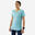 Camiseta Running y Trail sin costuras mujer - KIPRUN Run 500 Confort azul claro 