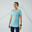 T-shirt running sans couture Femme - KIPRUN Run 500 Confort bleu ciel