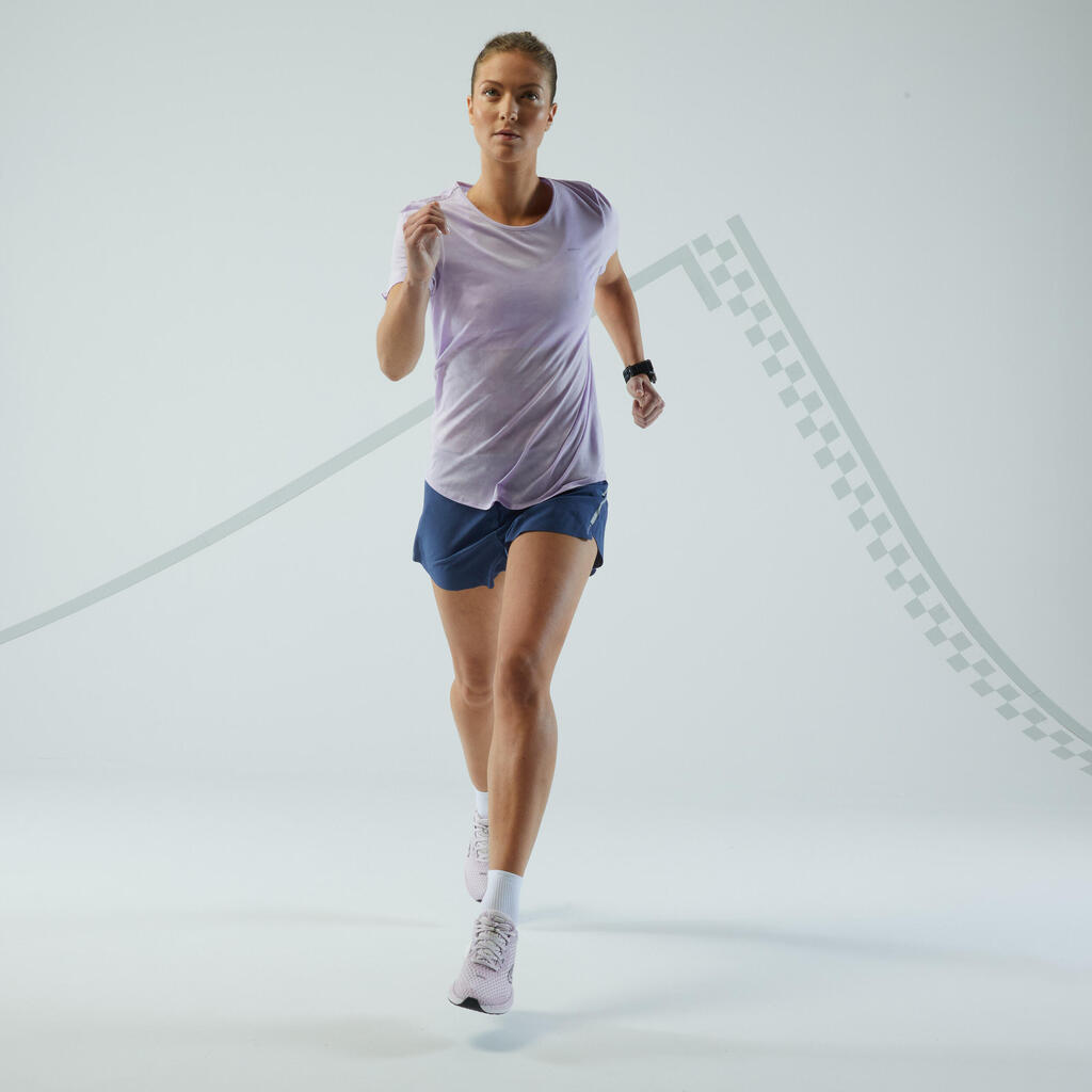 Kiprun LIGHT women's lightweight running shorts - slate