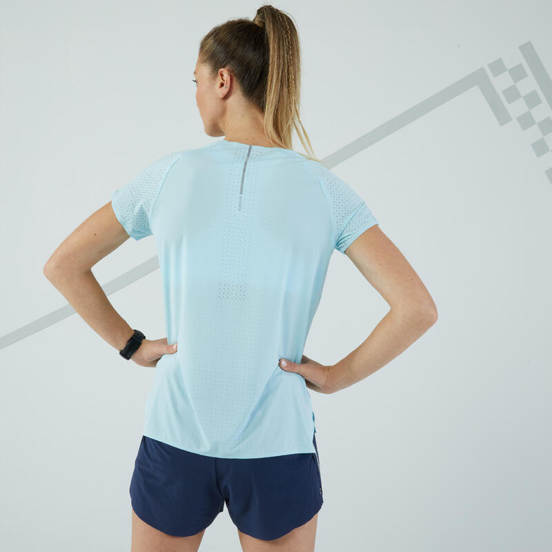 T-shirt running léger Femme - KIPRUN Run 900 Light bleu ciel