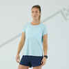 Majica kratkih rukava za trčanje Kiprun Light ženska plava