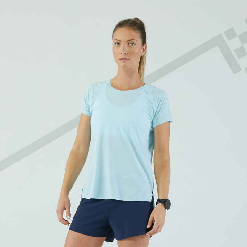 Women's Teal Running Shirt, Breathable & Lightweight