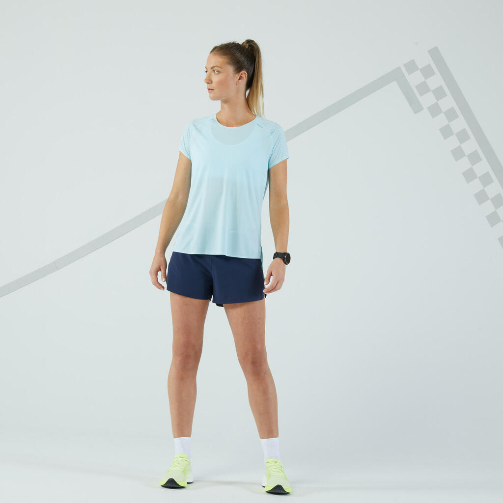 Women's KIPRUN Run 900 Light running T-shirt - Sky blue