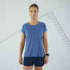 Sieviešu skriešanas T krekls “Kiprun Light”, pelēkzils
