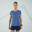 Dámské běžecké tričko KIPRUN LIGHT šedo-modré 